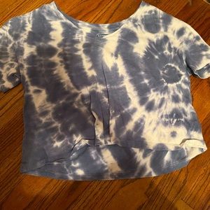 Tie-dye old navy crop top